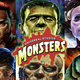 dracula, frankenstein, the bride, wolfman, mummy, creature